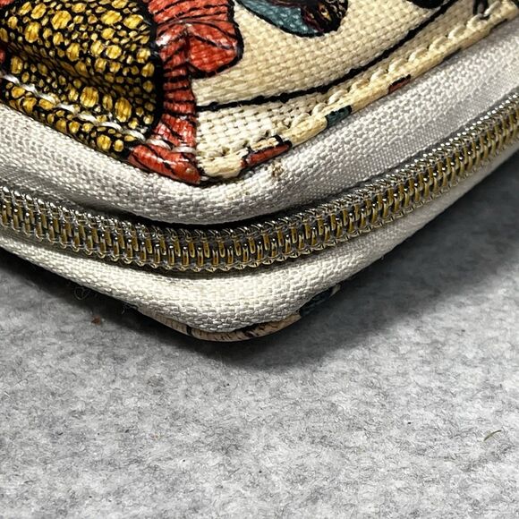 SAKROOTS Owls Floral Peace Cell Phone‎ Zip Wallet Wristlet Pouch No Strap - Picture 12 of 16